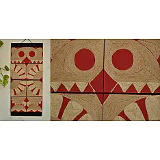 Jute Wall Art ~ Bhalu { Design G }